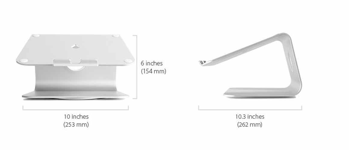 Підставка для ноутбука Rain Design mStand360 Поворотна - MacBook Pro - Космічний сірий, фото №3