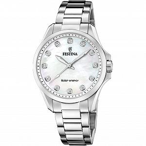 Аналоговые часы Festina F20654/1, белые, браслет synthetic.ua - Фото 1