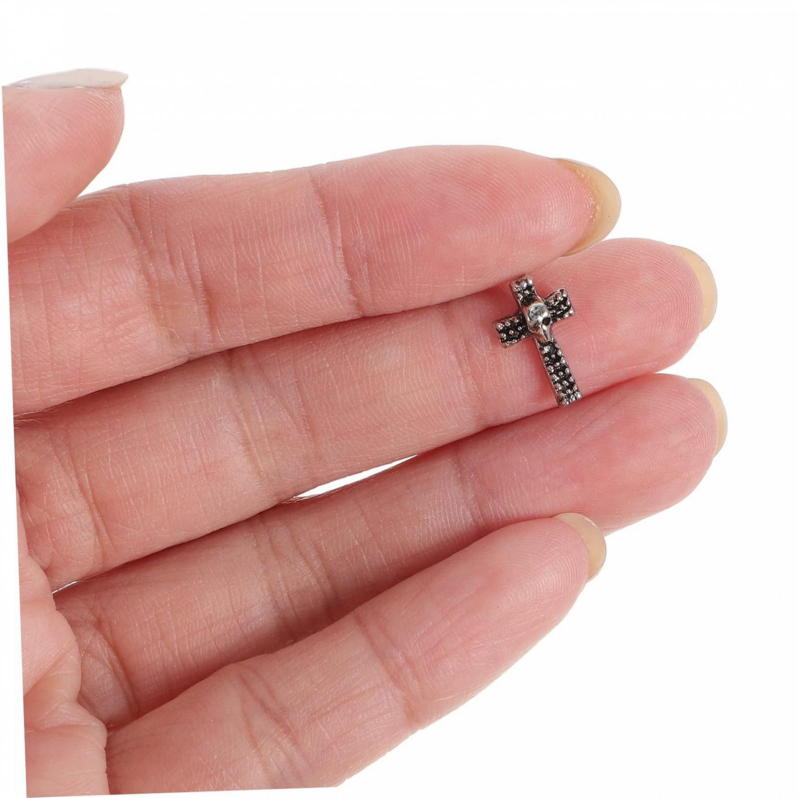 Аксессуары для ногтей Mikinona, 30 шт, Хэллоуин, блестящие черепа, подвески, украшения для ногтей, металлический сплав, 3D, фото №7