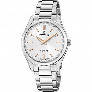 Часы Кварцевые Аналоговые Женские Festina F20583/1 Серебристо-серый synthetic.ua - Фото 1