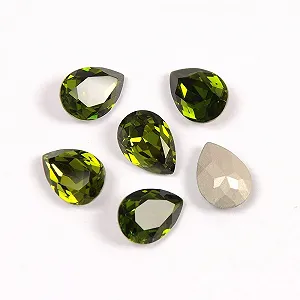 Хітон Olivine, Кристал, Скло, Декоративні Стрази для Одягу, Спорту, Костюмів, Танців, Суконь, Прикрас, Виготовлення Ювелірних Виробів, Камені та Самоцвіти xiaguolingsm synthetic.ua - Фото 1