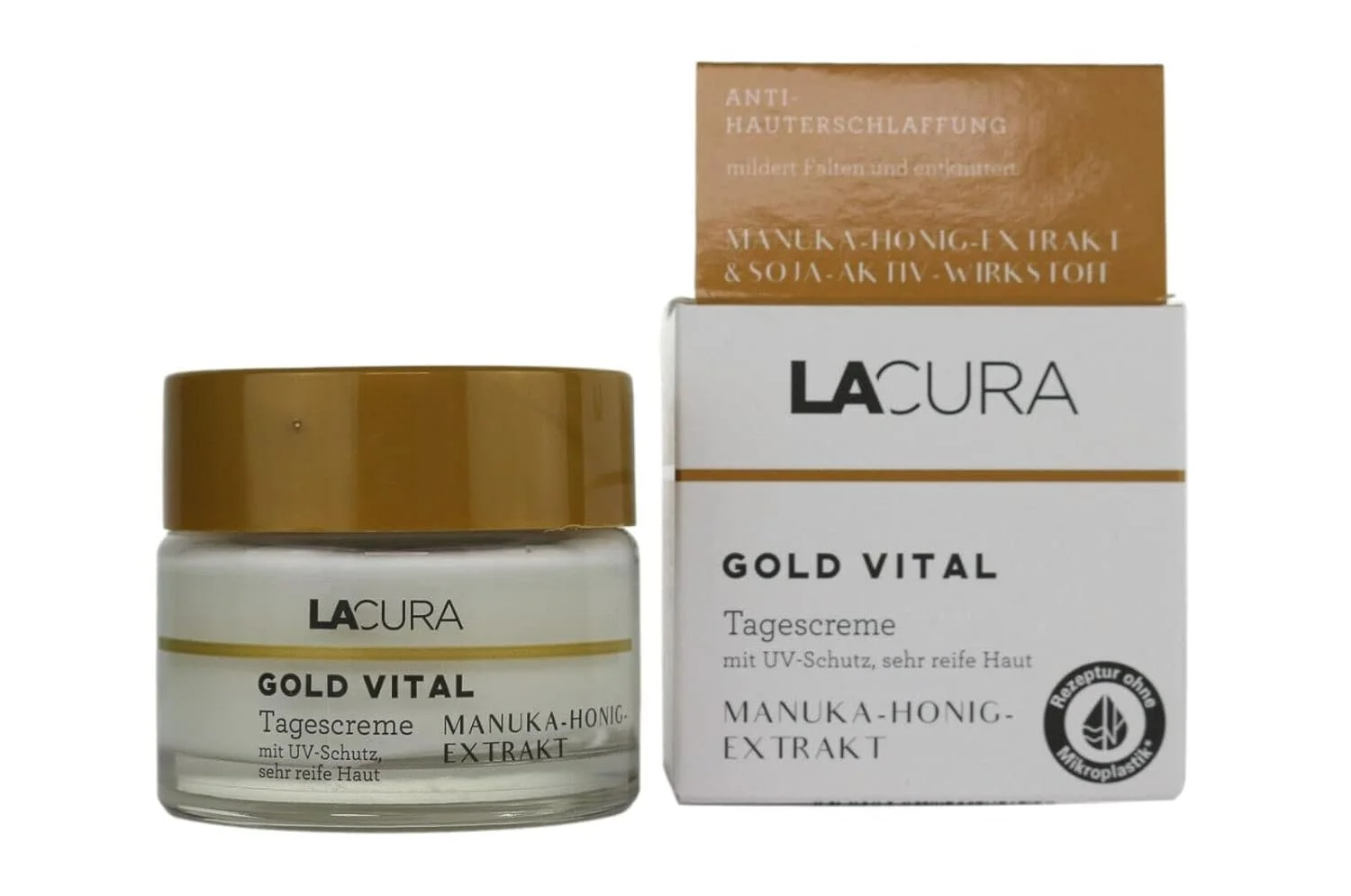 Денний крем Lacura Gold Vital з екстрактом меду Манука для зрілої шкіри 50 мл, фото №2 Денний крем Lacura Gold Vital з екстрактом меду Манука для зрілої шкіри 50 мл, фото №2