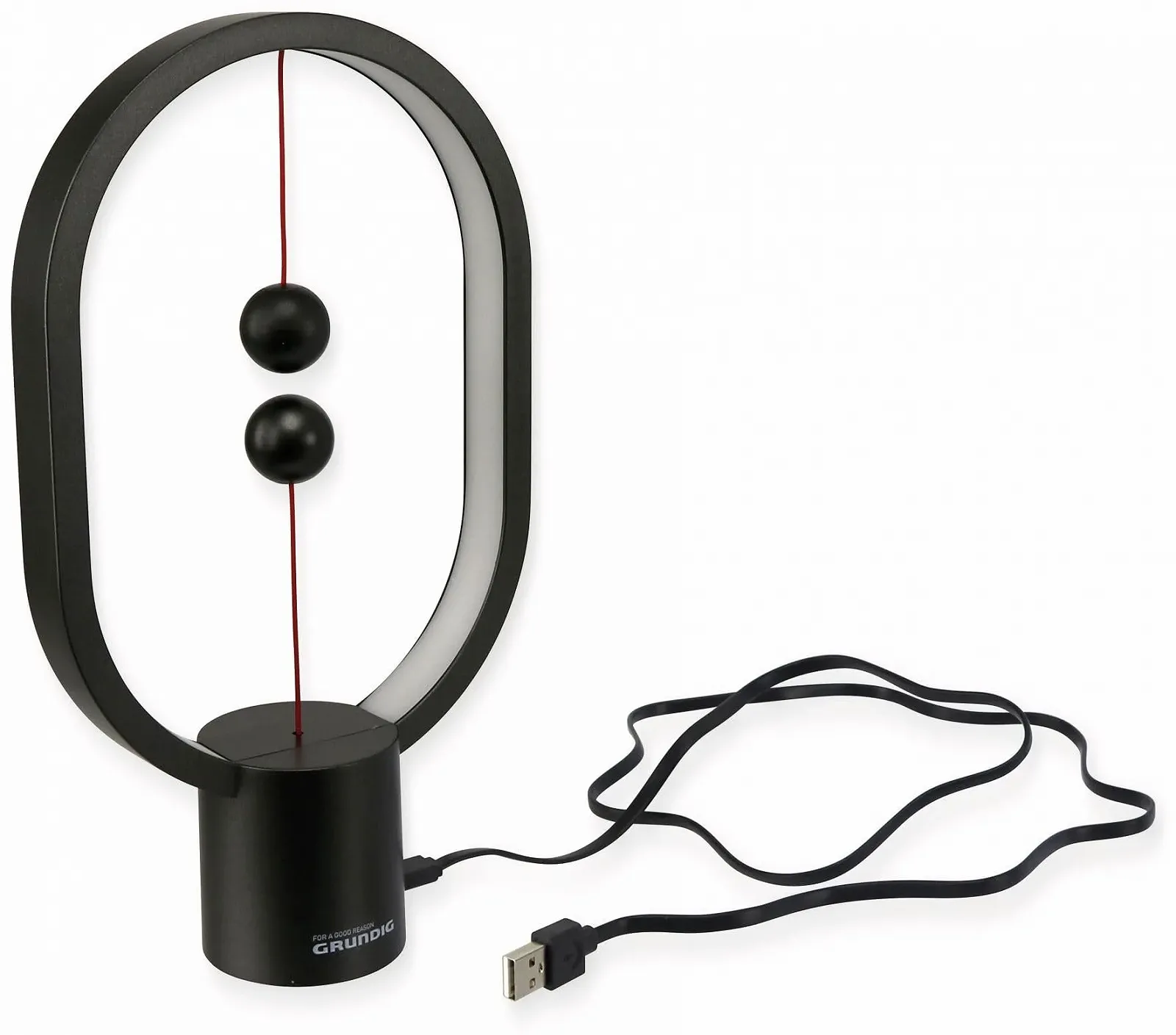 Настільна лампа Grundig Метал Чорна, фото №3