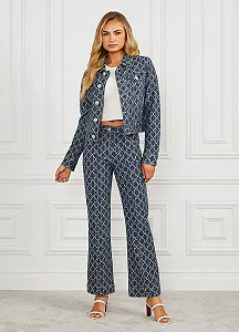 Женская джинсовая куртка Guess by Marciano BEA с монограммой M Синий - 42 цена на synthetic.ua - Фото 1 Женская джинсовая куртка Guess by Marciano BEA с монограммой M Синий - 42 synthetic.ua - Фото 1