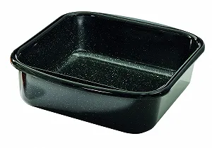 Мінісковорода для запікання Riess 0432-022 22 x 22 x 7.5 см емальована індукційна чорна - Фото 1