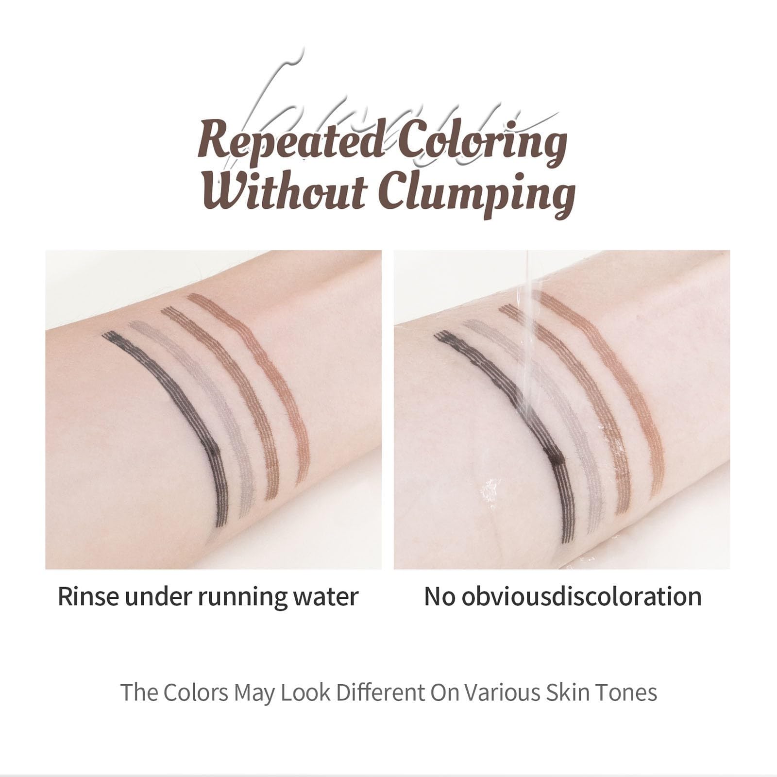 Олівець для брів Waterproof 3D Microblading 4 Tips Eyebrow Pencil 03# Сірий, фото №5