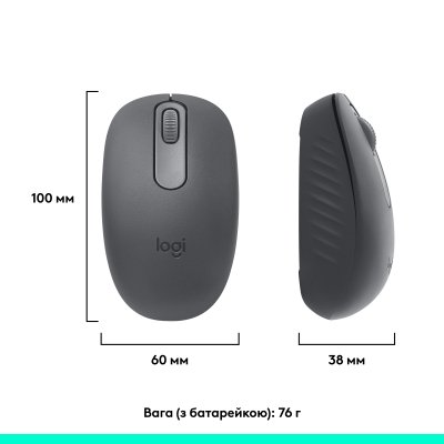 Мышка Logitech M196 Bluetooth Graphite (910-007459), фото №12