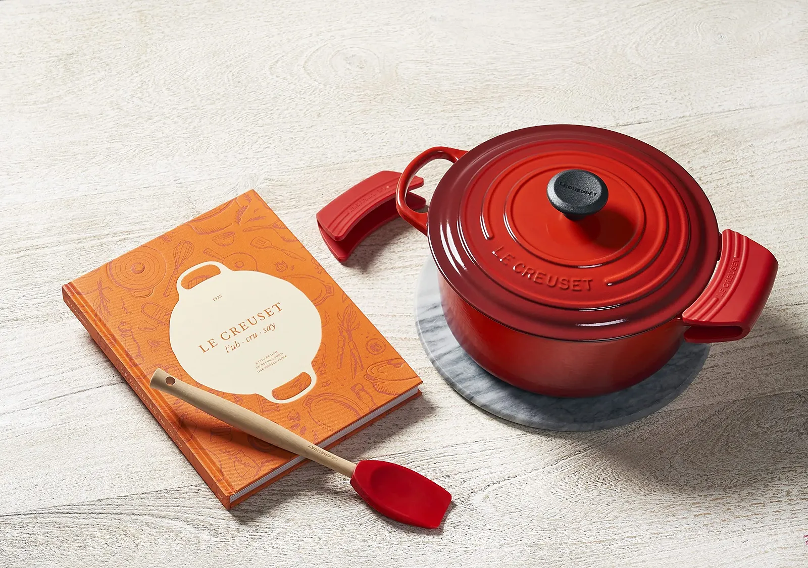Лопатка-ложка Le Creuset Craft 93010602060000 средняя силиконовая вишневый красный, фото №5