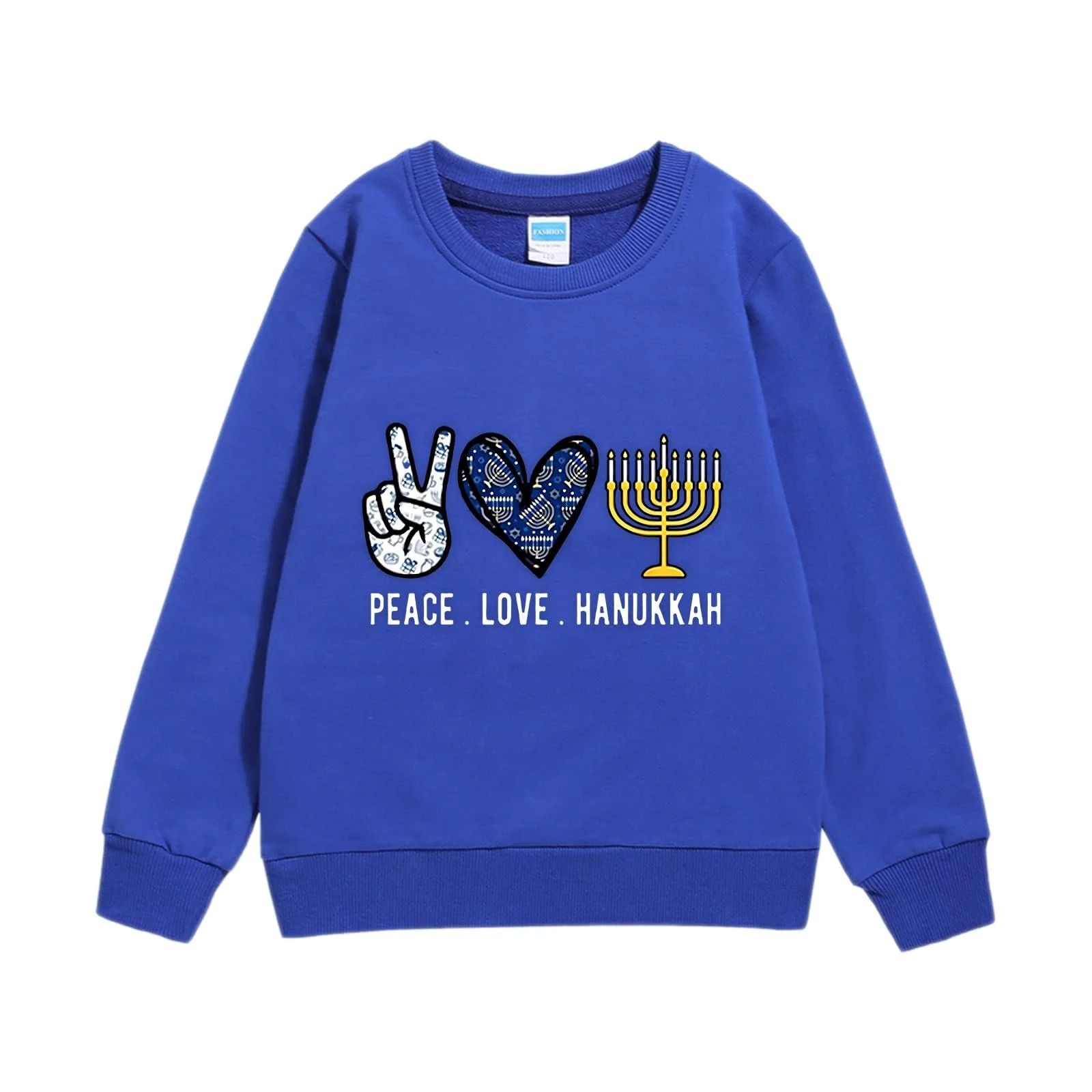 Світшот OUMSHBI для дівчат, дитячий, з принтом, фото №2