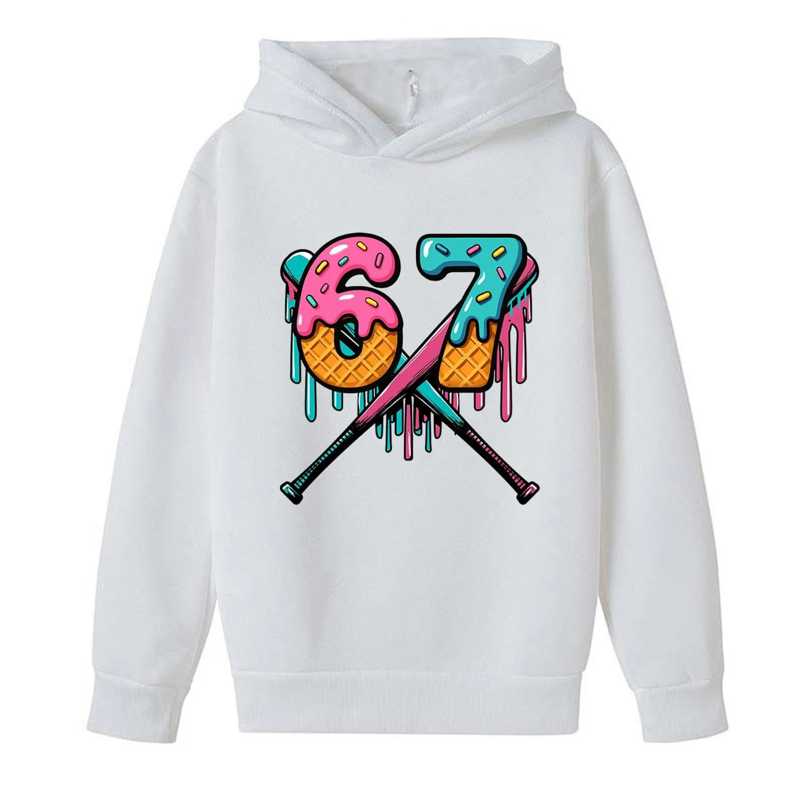 Толстовка Generisch для мальчиков и девочек, детская дышащая теплая повседневная модная куртка с капюшоном и удобными мотивами для активного дня, пуловер с длинными рукавами, фото №3