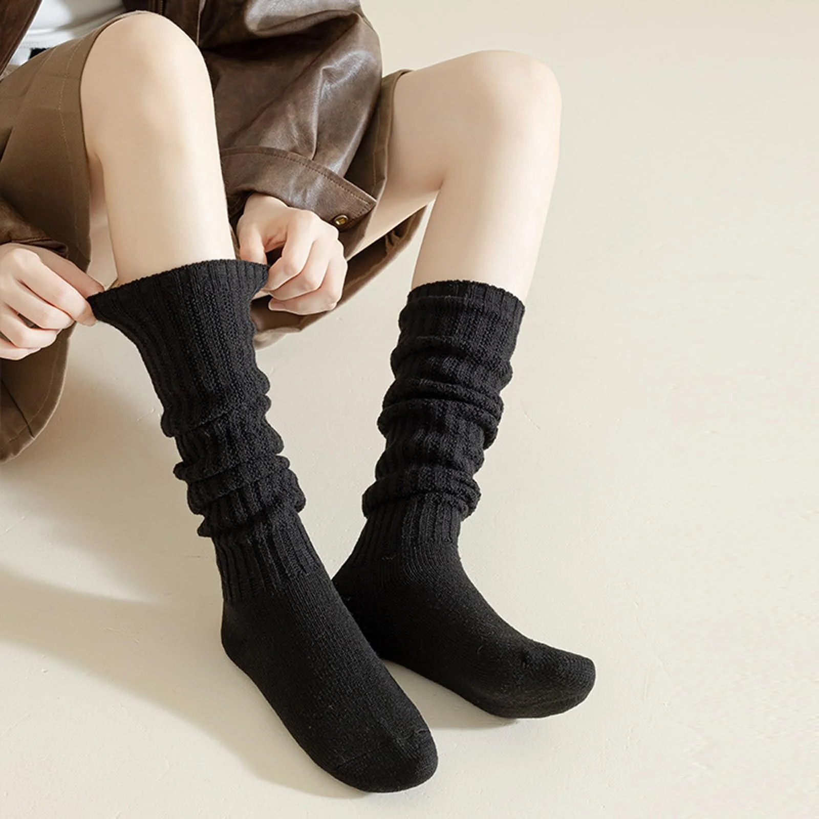 Шкарпетки Slouch для жінок 3 пари, подовжені шкарпетки до колін, фото №3