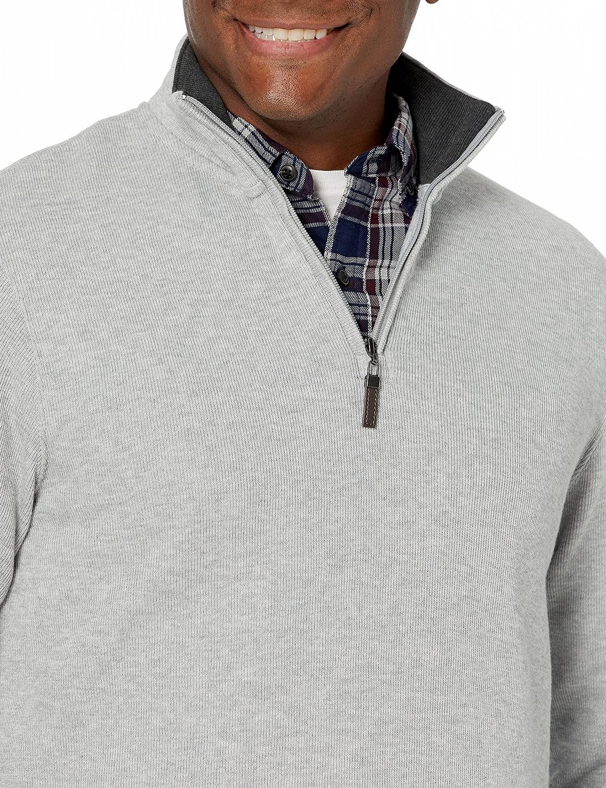 Джемпер чоловічий Amazon Essentials French Rib Quarter Zip, фото №3
