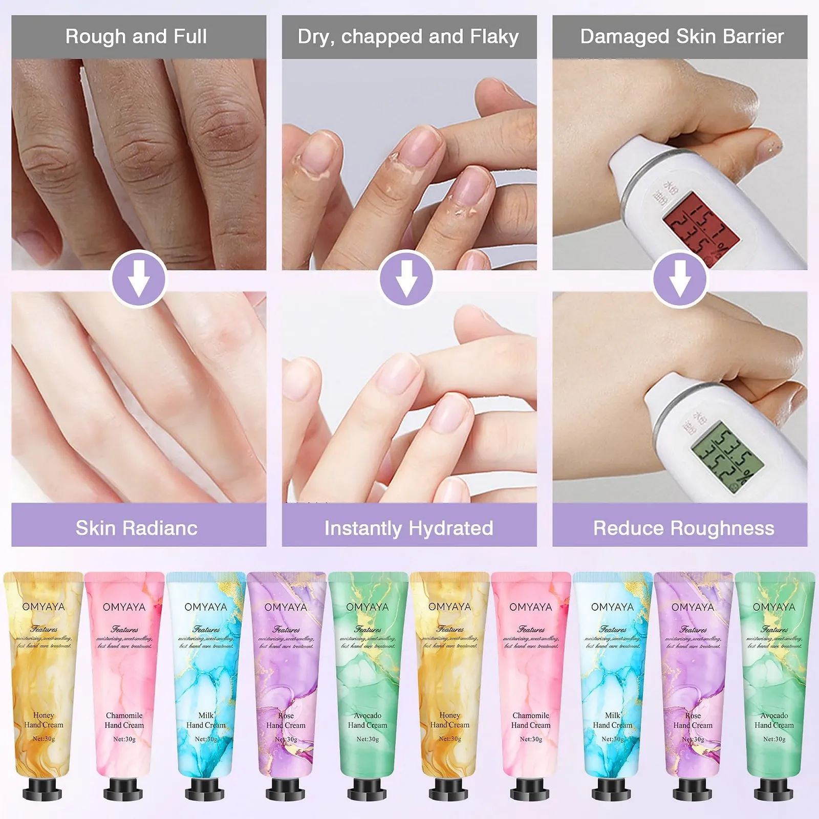 Крем для рук Набор Мини Крем для рук для женщин 50 x 30 мл Увлажняющий крем, фото №6