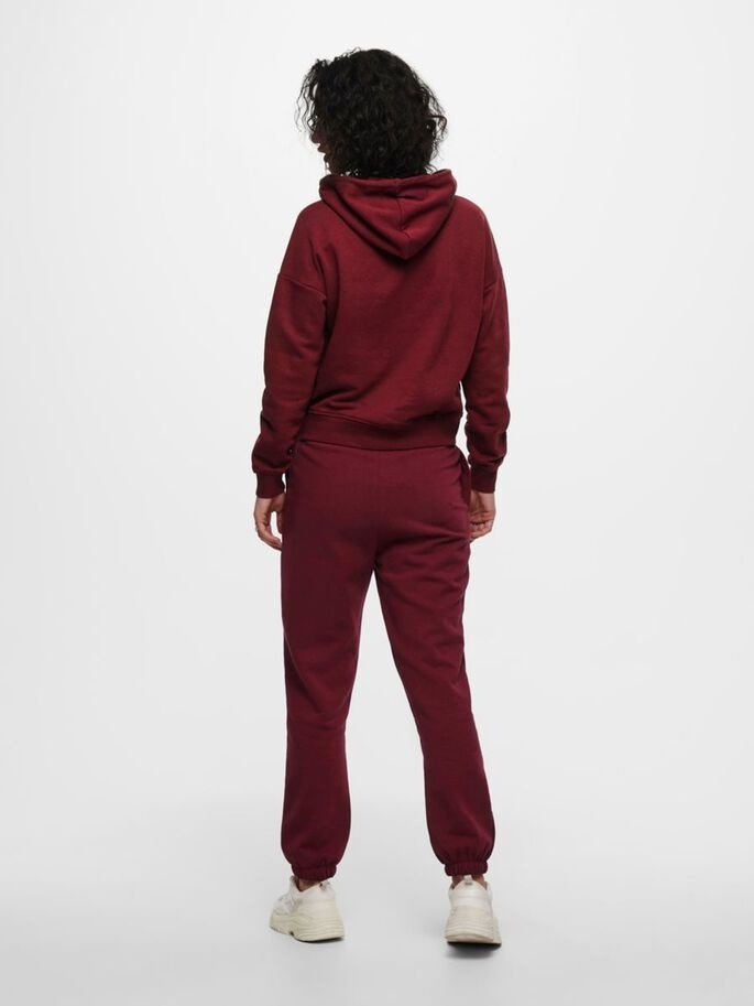 Штани ONLCOLLEGE LIFE PANTS SWT 15235557-Cabernet-Print: PORTLAND ONLY Бордовий XL, фото №3