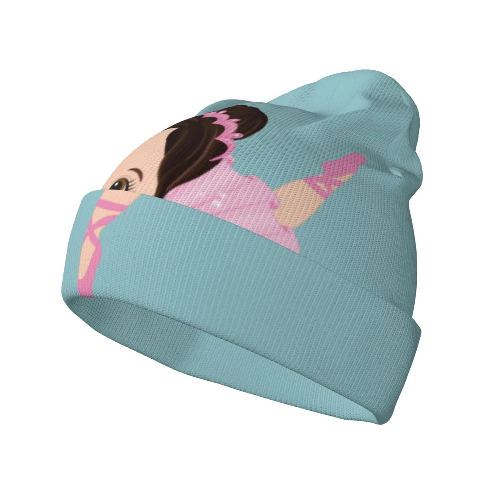 Вязаная шапка с принтом танцующих балерин YFSGDLBN для девочек, фото №1