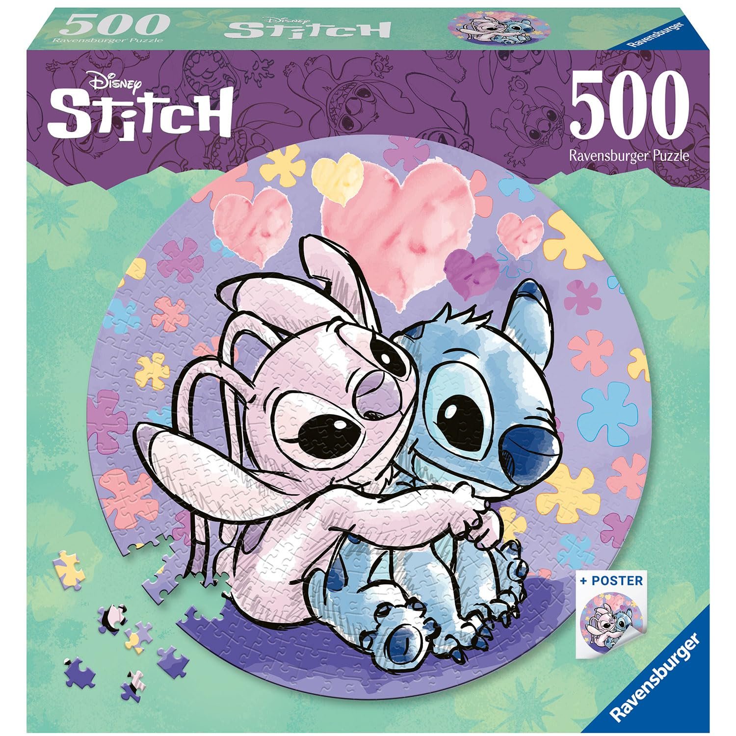 Пазл Ravensburger Circle of Color Stitch 17581 500 деталей Круглый, фото №1