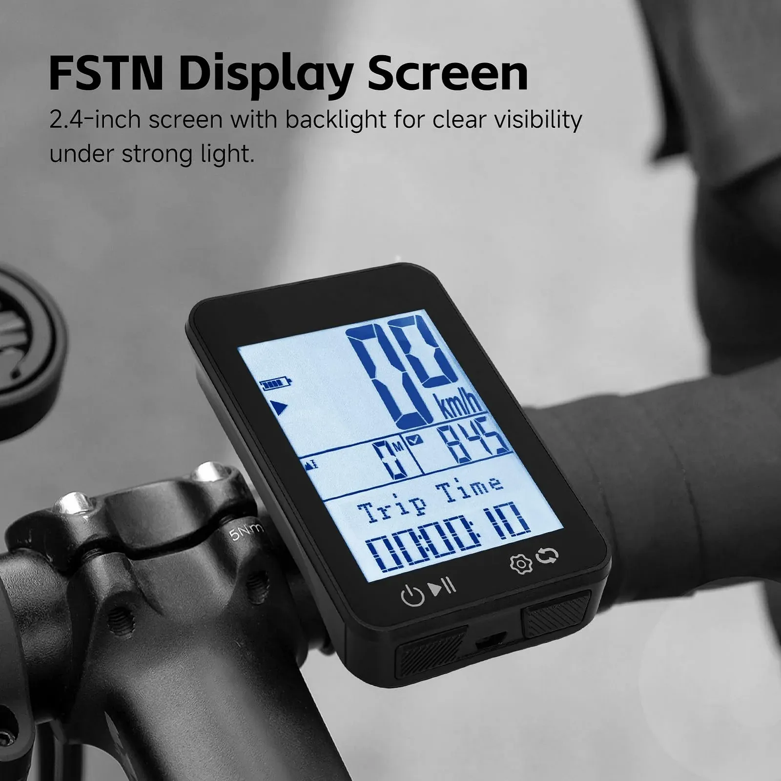 Велокомп'ютер GPS IPX7 Rainproof 2.4" FSTN Display Odometer Speedometer, фото №2 Велокомп'ютер GPS IPX7 Rainproof 2.4" FSTN Display Odometer Speedometer, фото №2