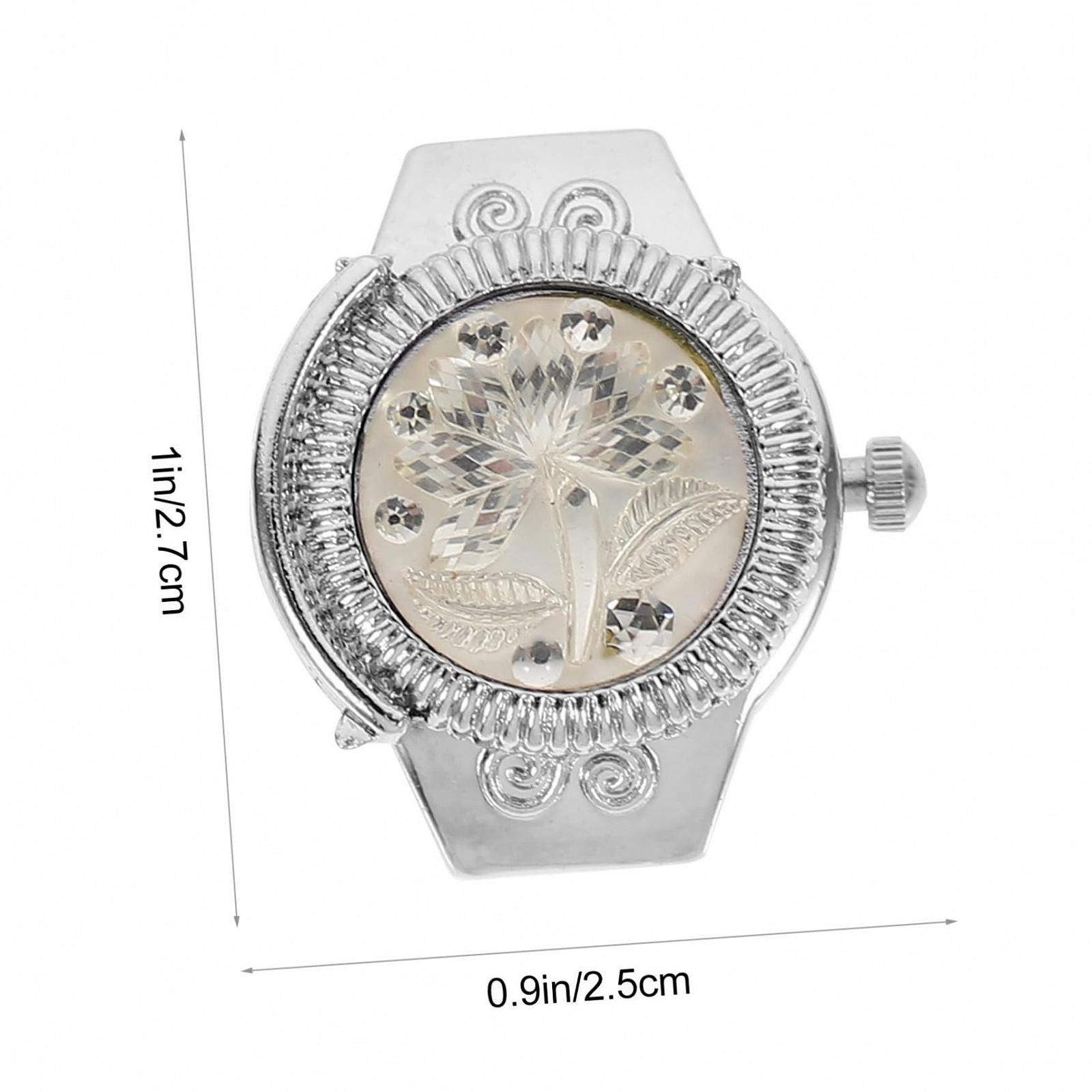 Кольцо-часы Beaupretty кварцевые мужские цинковый сплав красный, фото №2