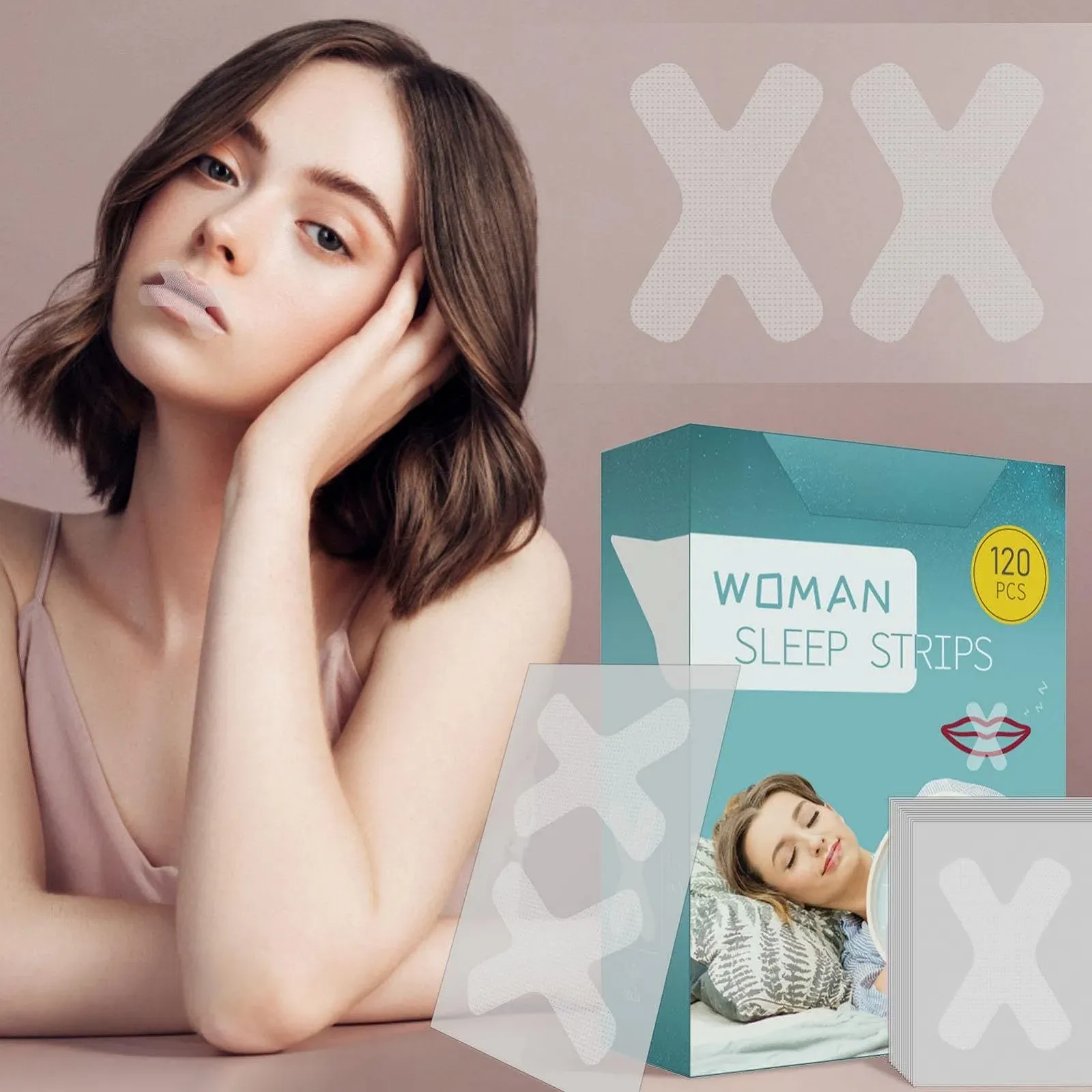 Смужки для сну Breath Easy Анти-храп ротова стрічка | 120, фото №2