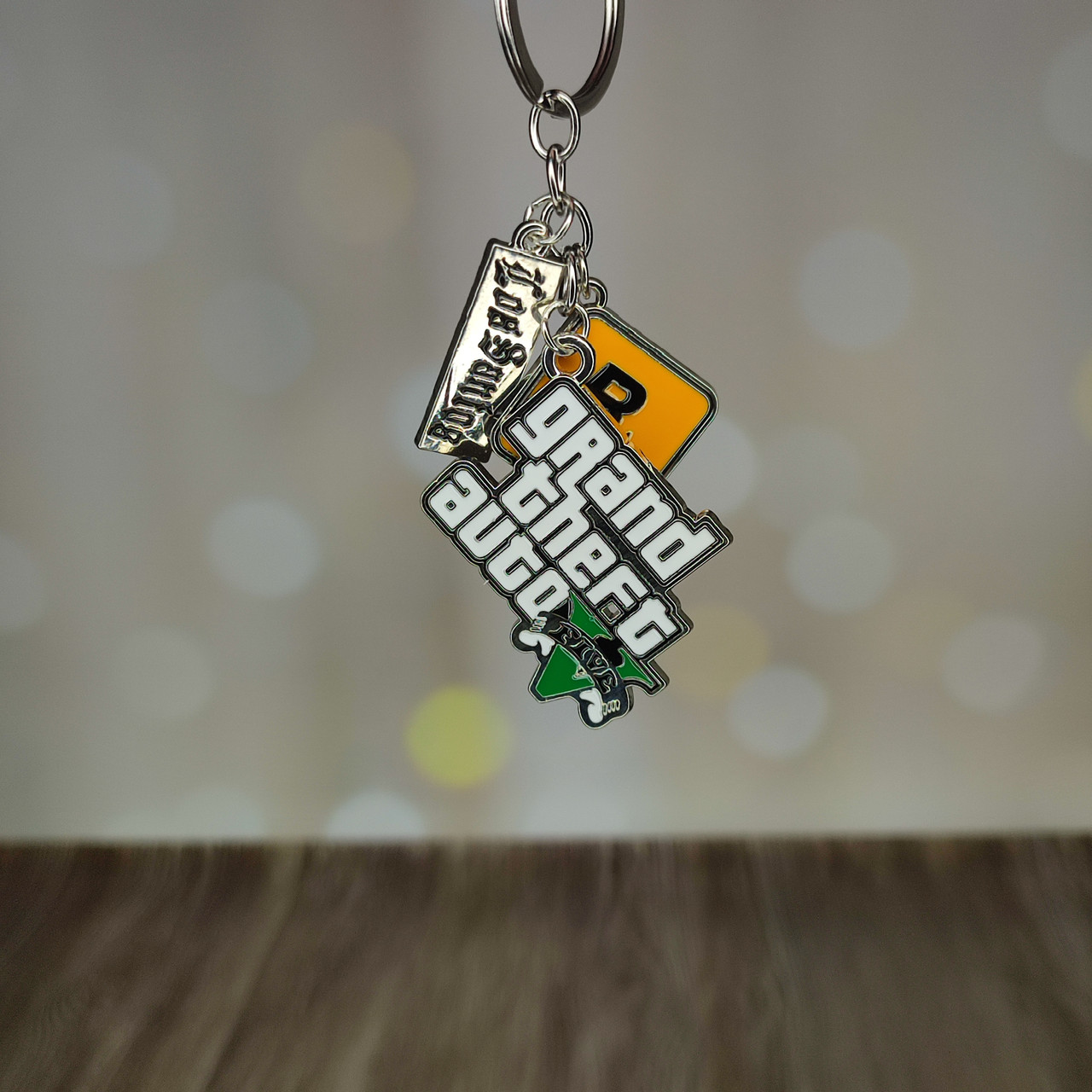 Металлический брелок Grand theft auto GTA, фото №1