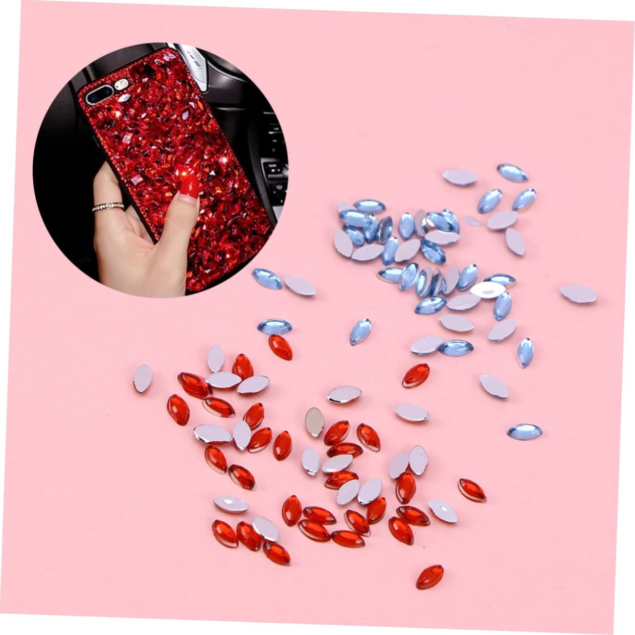 Стразы для ногтей 1 коробка 12 цветных стразов Блестящие кристаллы для ногтей Стразы для ногтей Самоцветы Маникюрная смола Дрель для ногтей, фото №9