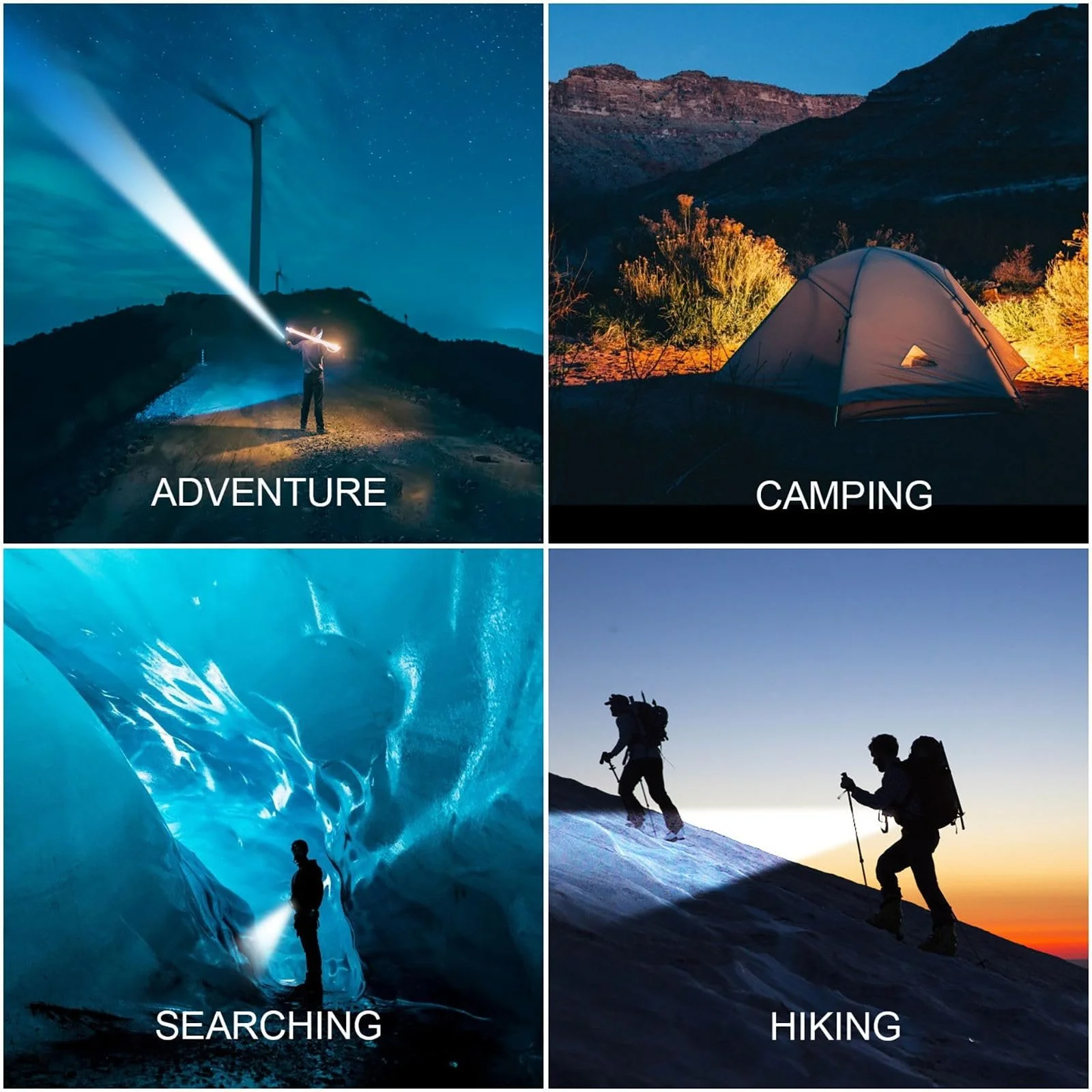 LED Фонарь ERAY 11000 лм, ручной фонарь, аккумулятор 9600 мАч, 6 режимов, IPX4 водонепроницаемый, Power Bank, фото №7 LED Фонарь ERAY 11000 лм, ручной фонарь, аккумулятор 9600 мАч, 6 режимов, IPX4 водонепроницаемый, Power Bank, фото №7