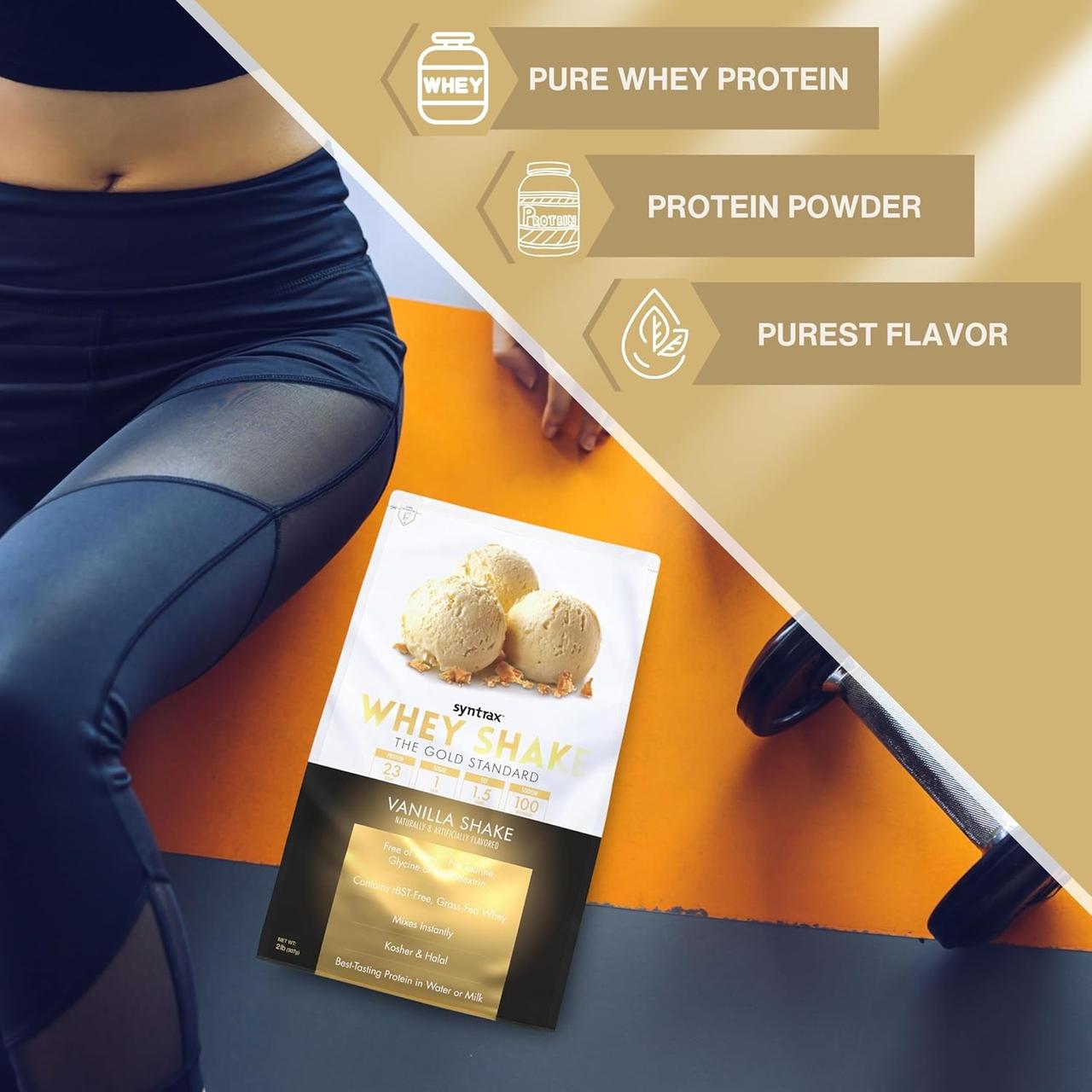 Протеин Syntrax Whey Shake 908 g Vanilla, фото №3