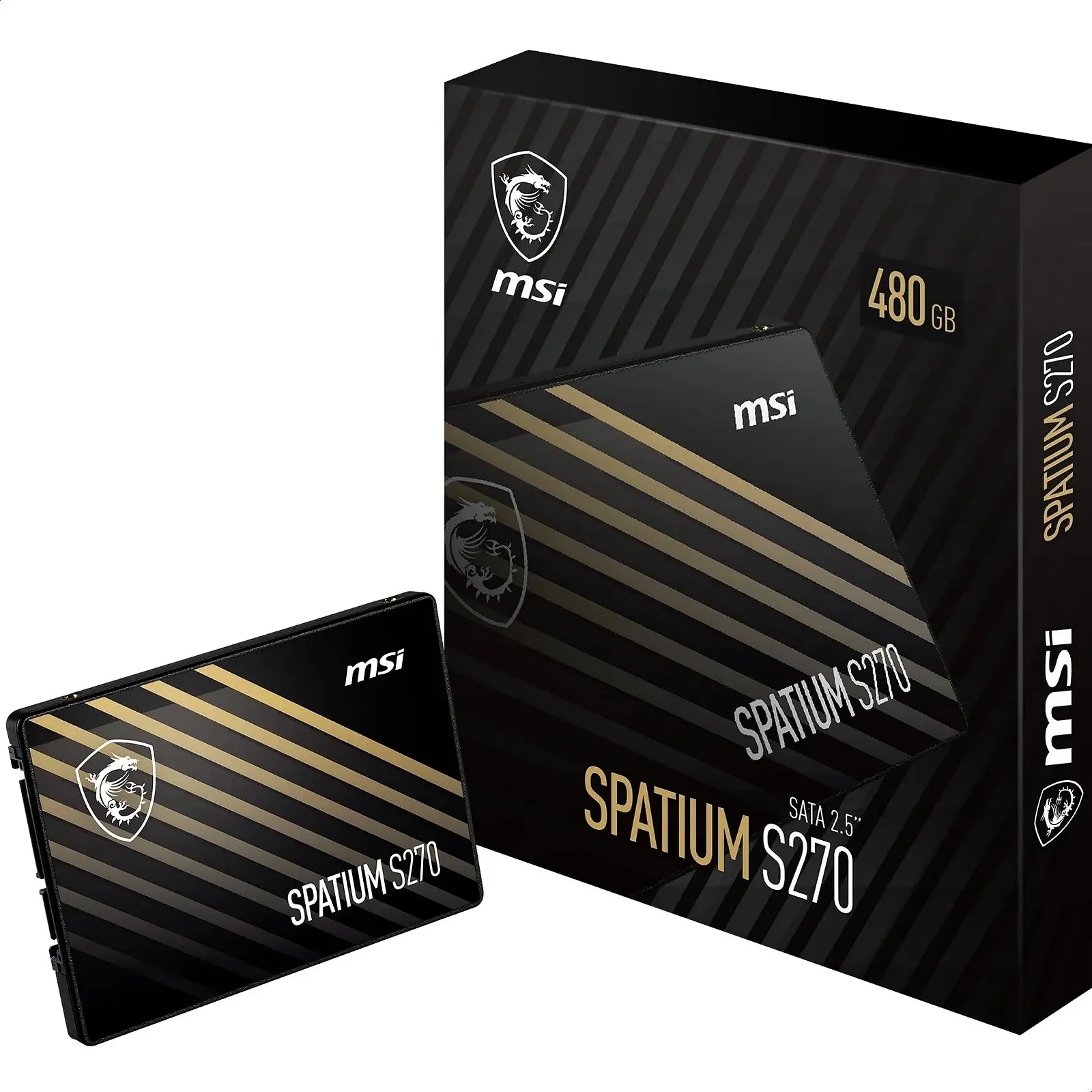 SSD-накопитель MSI SPATIUM S270 480GB SATA 3 2.5" 3D NAND, фото №1