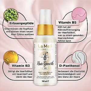 Сыворотка для волос против выпадения волос для женщин La Mell 100 мл synthetic.ua - Фото 1