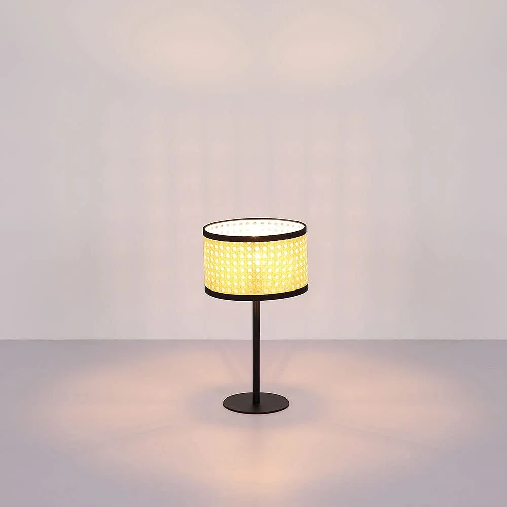 Настольная лампа Globo Круглая Bamboo Look 1x RGB LED 4.8 Вт 470 лм Пульт ДУ Высота 40 см, фото №8