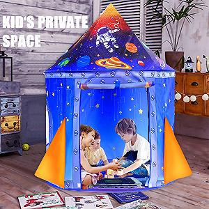 Игровая Детская Палатка Teepee Pop-Up Игрушка Подарок для Детей Мальчиков Девочек Ясельного Возраста Синяя synthetic.ua - Фото 1