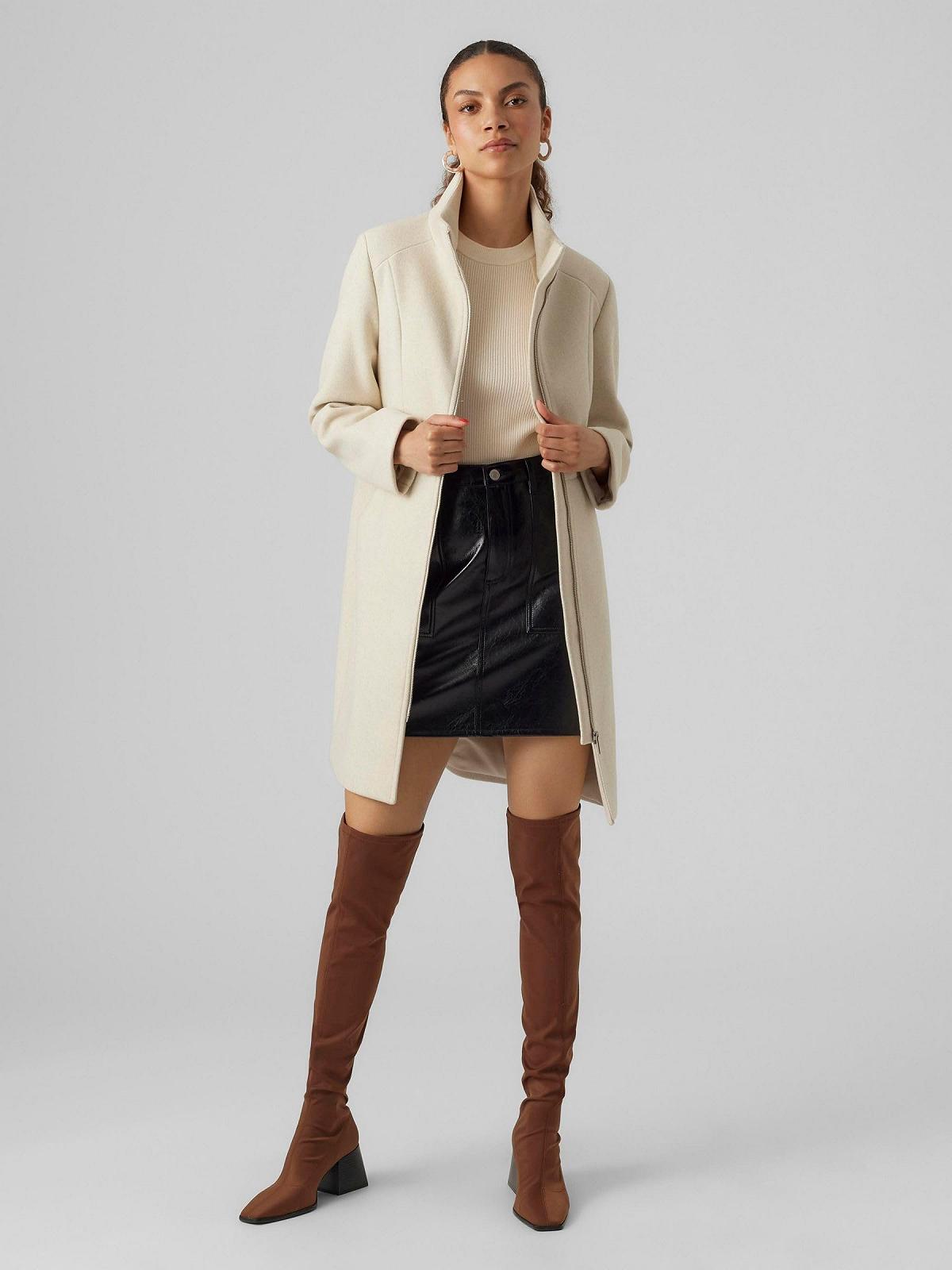 Пальто VERO MODA Vmpopzipper Coat Boos Жіночий, фото №4 Пальто VERO MODA Vmpopzipper Coat Boos Жіночий, фото №4