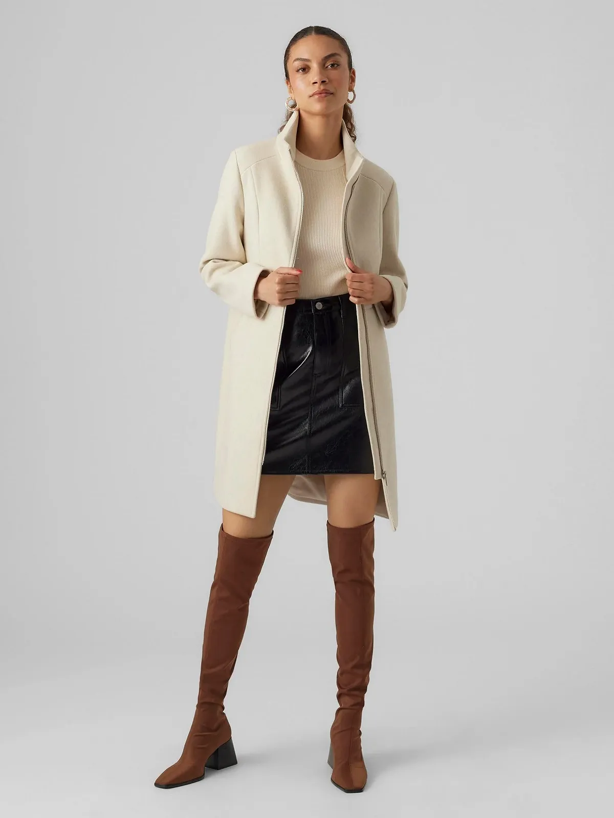 Пальто VERO MODA Vmpopzipper Coat Boos Женский, фото №4 Пальто VERO MODA Vmpopzipper Coat Boos Женский, фото №4