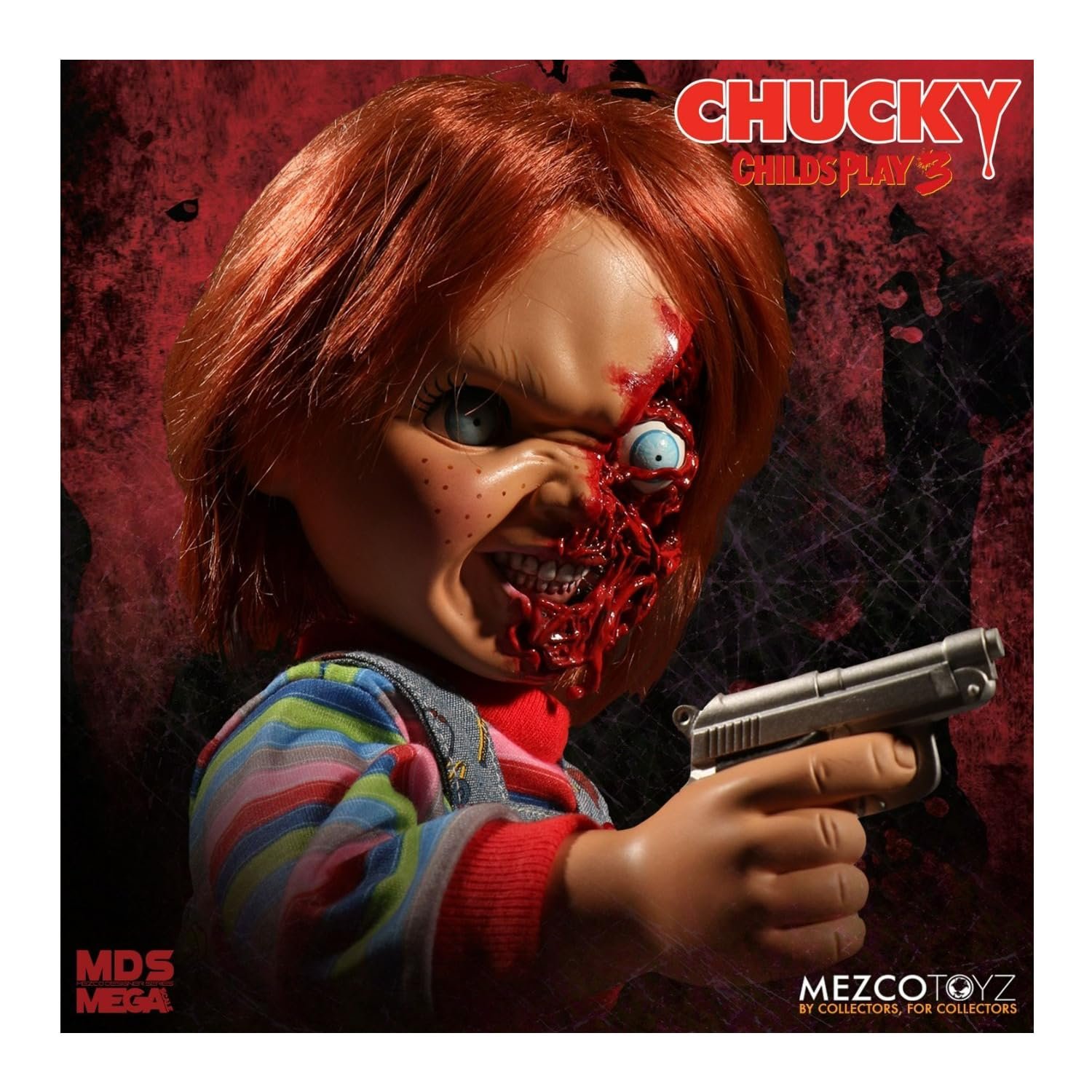Фігурка Mezco Child's Play 3: Chucky Pizza Face Version Standard, що говорить, фото №3
