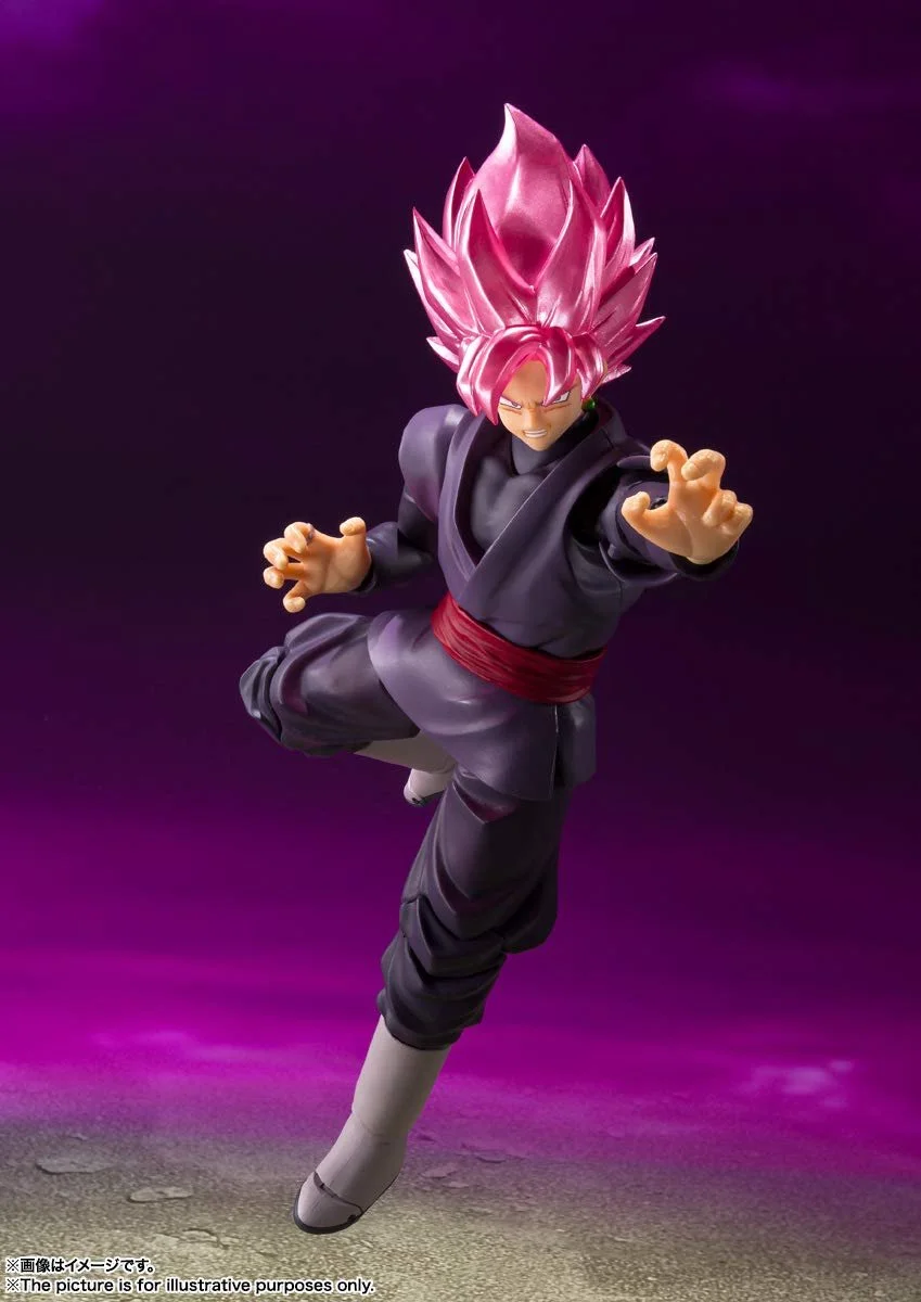 Экшн-фигурка Bandai Spirits TAMASHII NATIONS S.H.Figuarts Dragon Ball Super Goku Black - Super Saiyan Rose (Reissue), фото №4