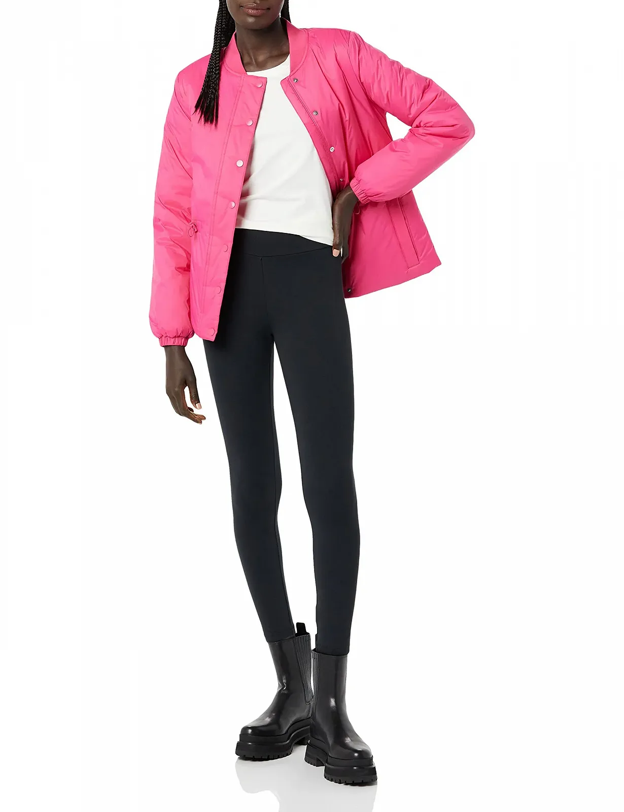 Бомбер Amazon Essentials Жіноча Куртка з Підкладкою на Талії, фото №3