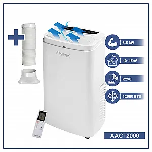 Мобильный кондиционер Bestron AAC12000 12000 BTU 3.5 кВт 50 л Белый synthetic.ua - Фото 1