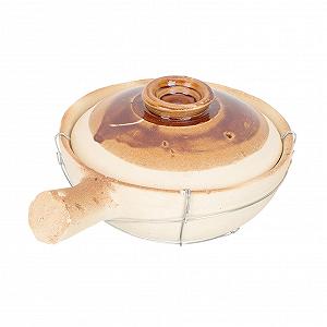 Кастрюля для тушения Gatuida терракотовая 0,8 л с ручкой - Фото 1