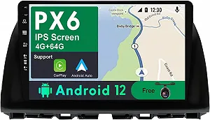 Штатная автомагнитола JOYX PX6 для Mazda CX-5 (2013-2016) / 10.1" / Сенсорная / 4/64Гб / Android 12 / Apple CarPlay / Android Auto / Bluetooth / WI-FI / GPS / USB - Фото 1