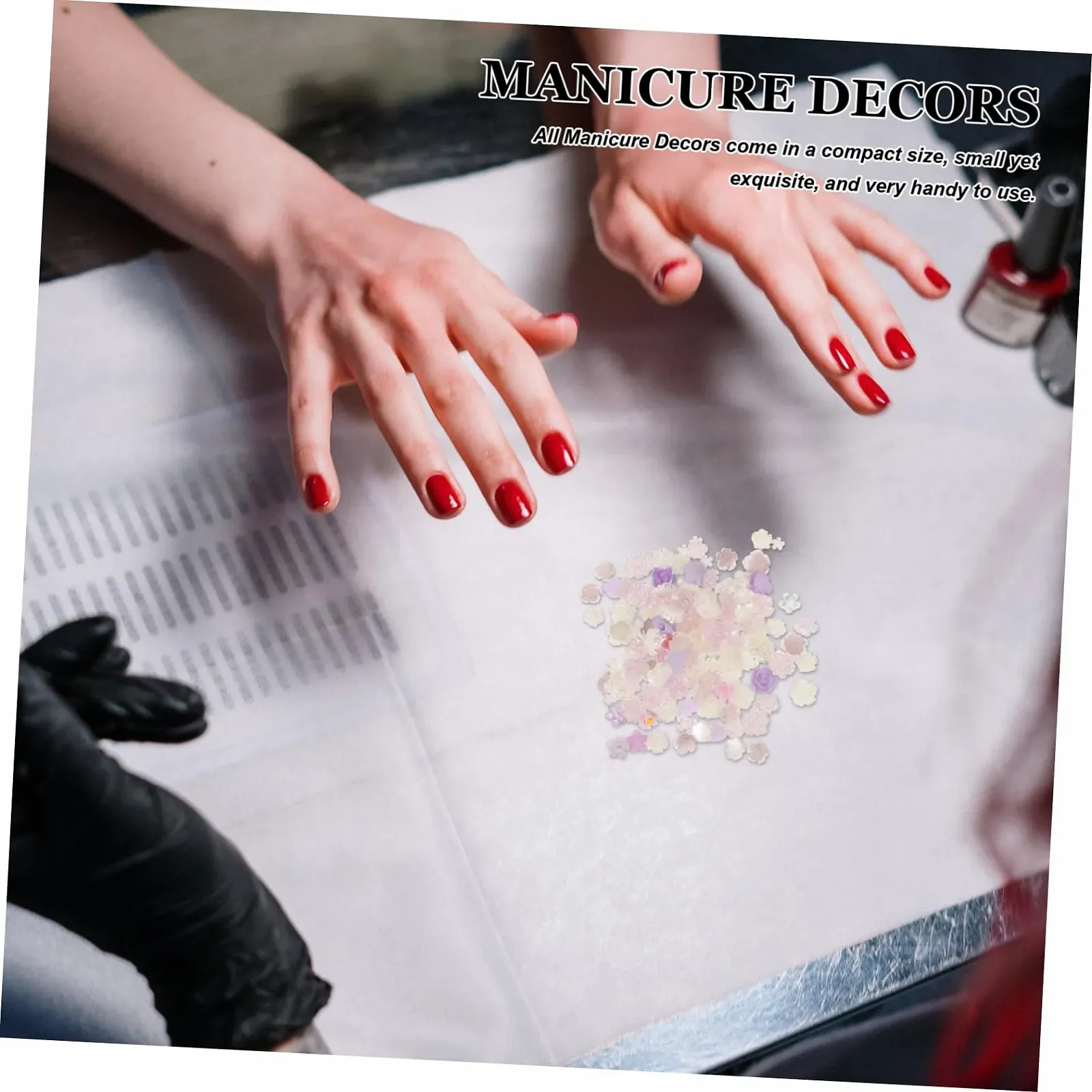 Украшения для ногтей 3taschen Смола Мини Сердечки для чехлов телефонов Аксессуары для маникюра Голубой и, фото №2