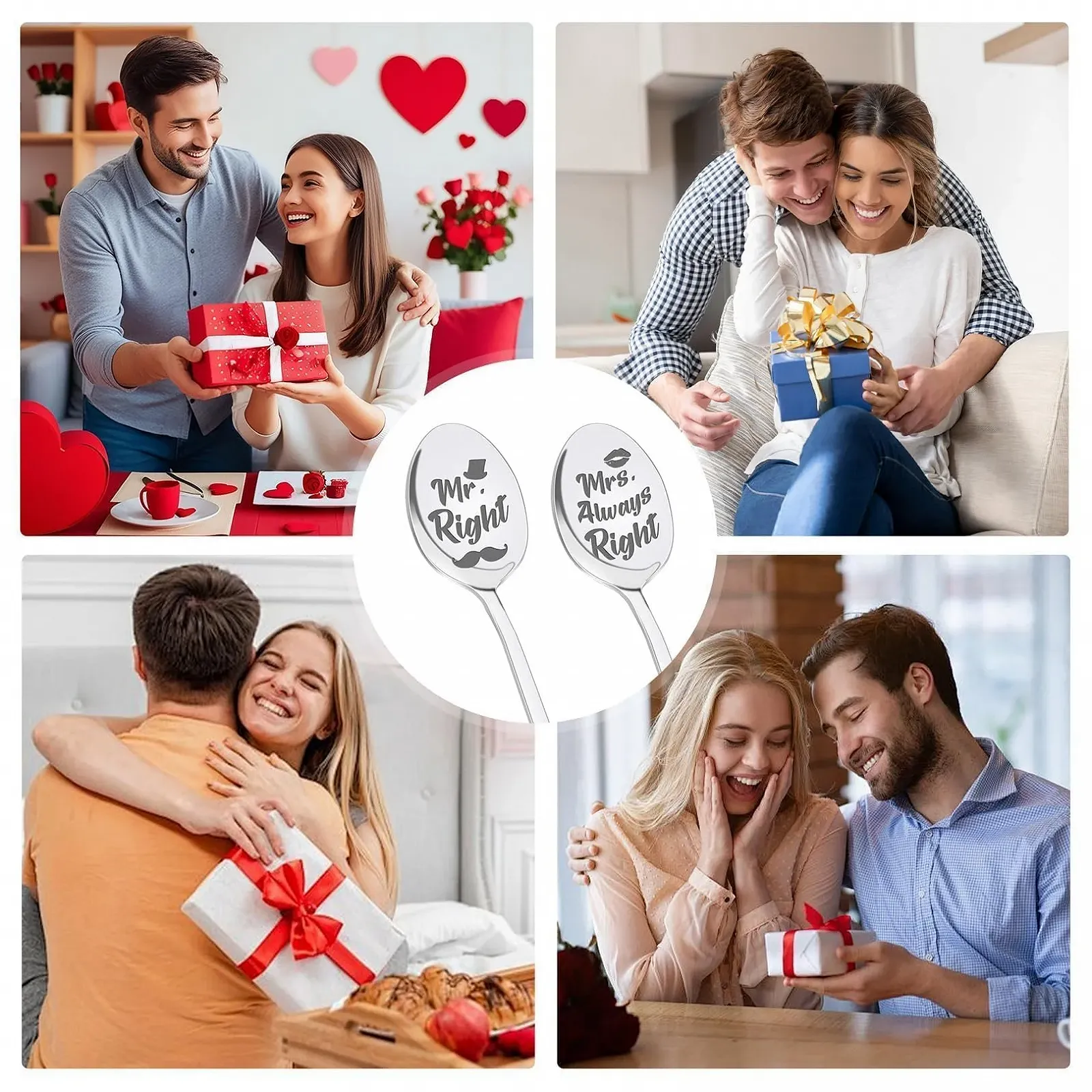 Набір ложок Mr and Mrs Smith, I Love You, фото №7