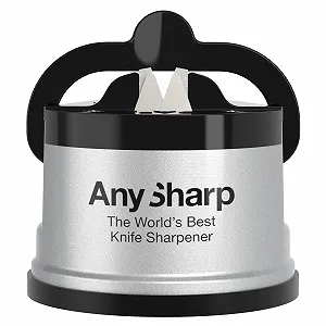 Точило для ножів AnySharp PowerGrip Compact Сріблясте - Фото 1