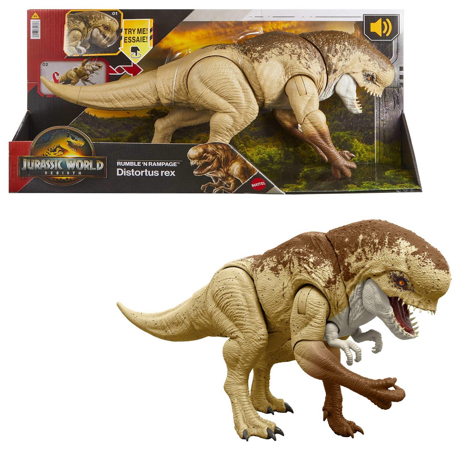 Фігурка Mattel Jurassic World Динозавр Distortus Rex Подвійна Атака 55,88 см Multi-Colour, фото №1