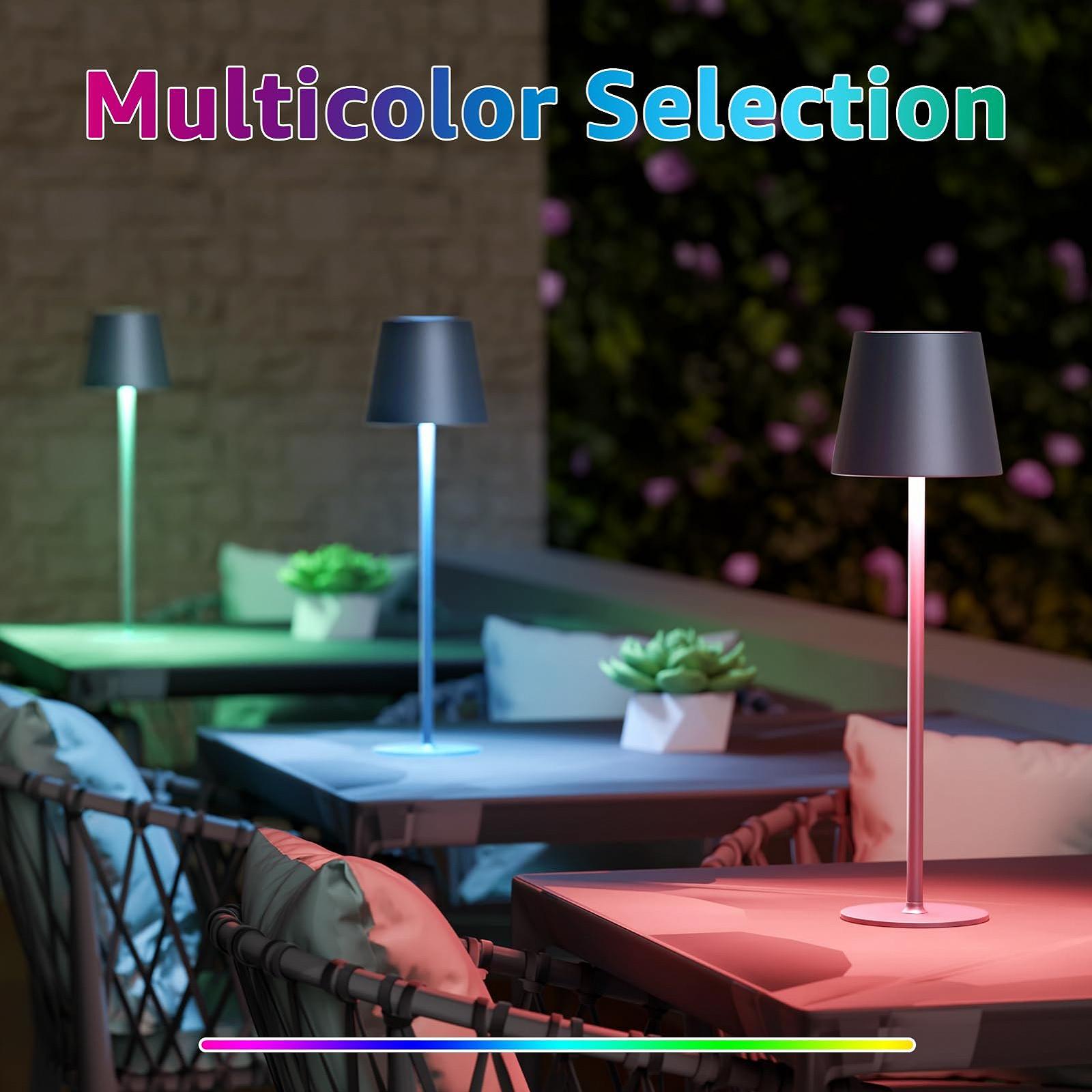 Настольная лампа MALUX Wireless LED USB-C IP54 Grey, фото №5