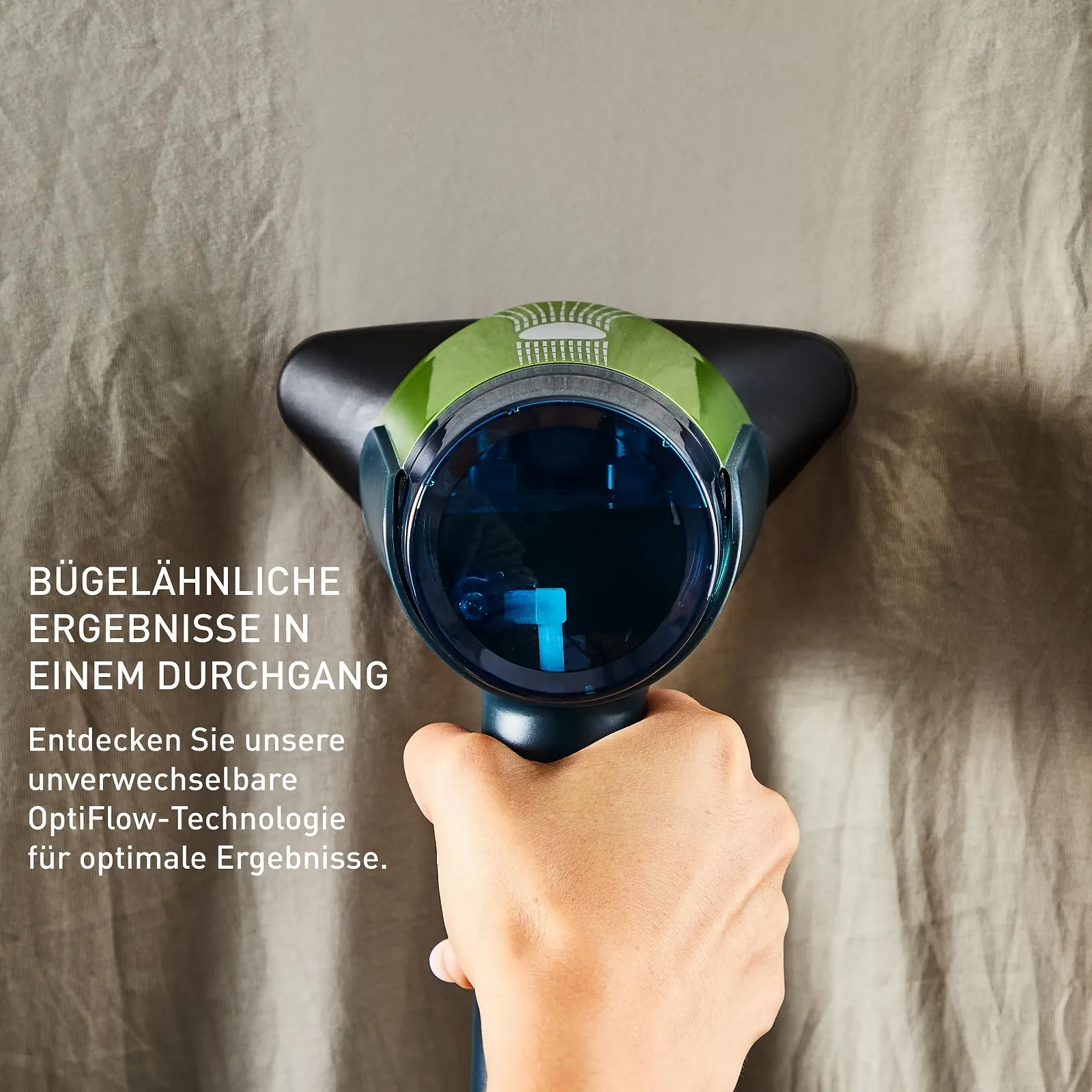 Отпариватель Tefal Aero Steam DT9810F0 керамическая подошва 20 г/мин 100 мл 1400 Вт синий/зеленый, фото №3