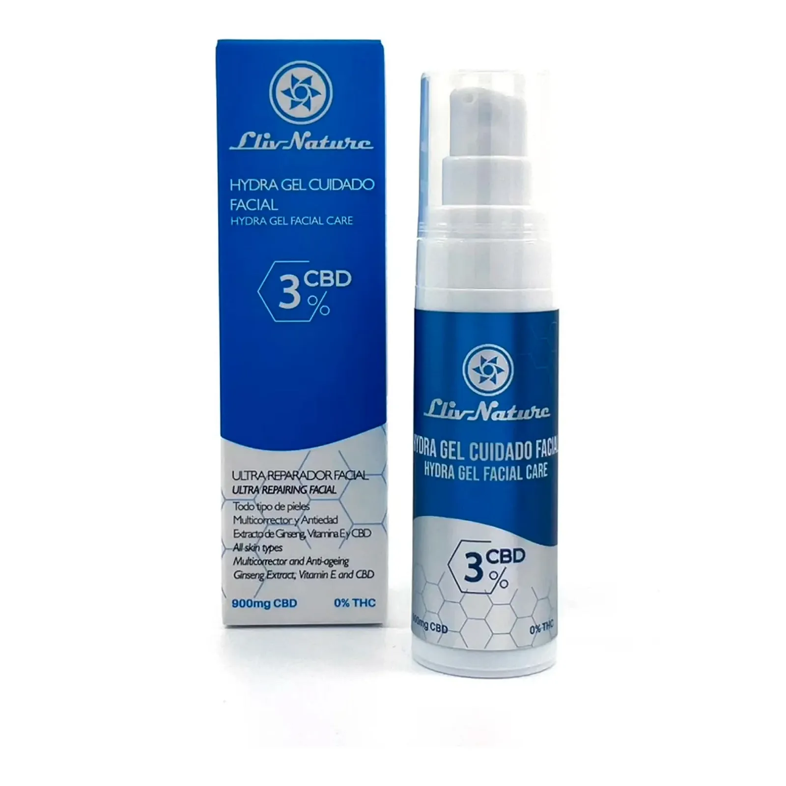 Крем для обличчя Ultra Face Repair відновлювальний 30 мл 900 мг CBD Ginseng Extract Vitamin E, фото №1