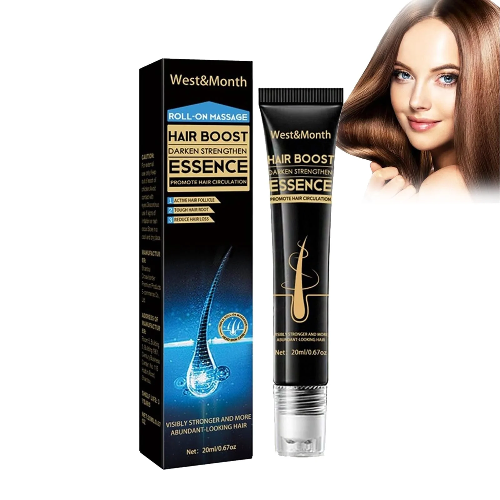 Сироватка для волосся з роликом Regrowth Organic, Засіб проти випадіння волосся, фото №1