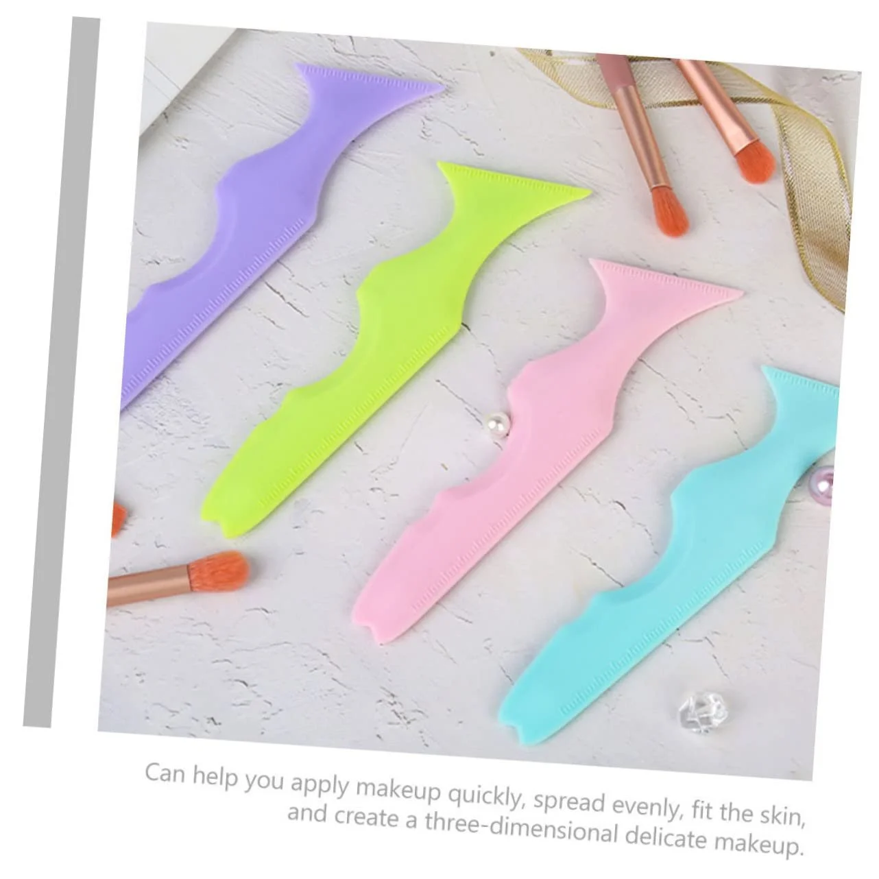 Трафарет для подводки Beavorty, 10 шт, силиконовая, фото №7