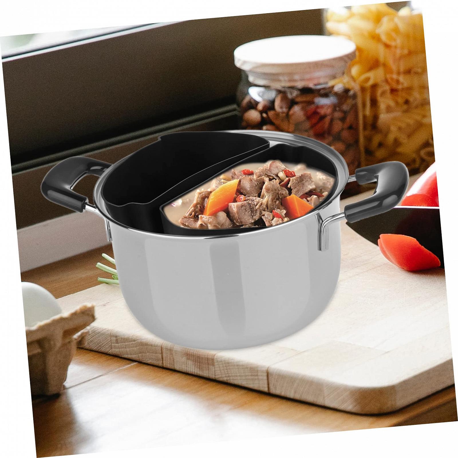 Набір Mikinona 1 Pot Силіконова накладка Повільноварка Вставка для рисоварки Чорна Силіконова багаторазова вставка Кухонне приладдя, фото №4