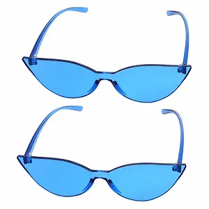 Солнцезащитные очки PACKOVE 2St blaue голубые - Фото 1